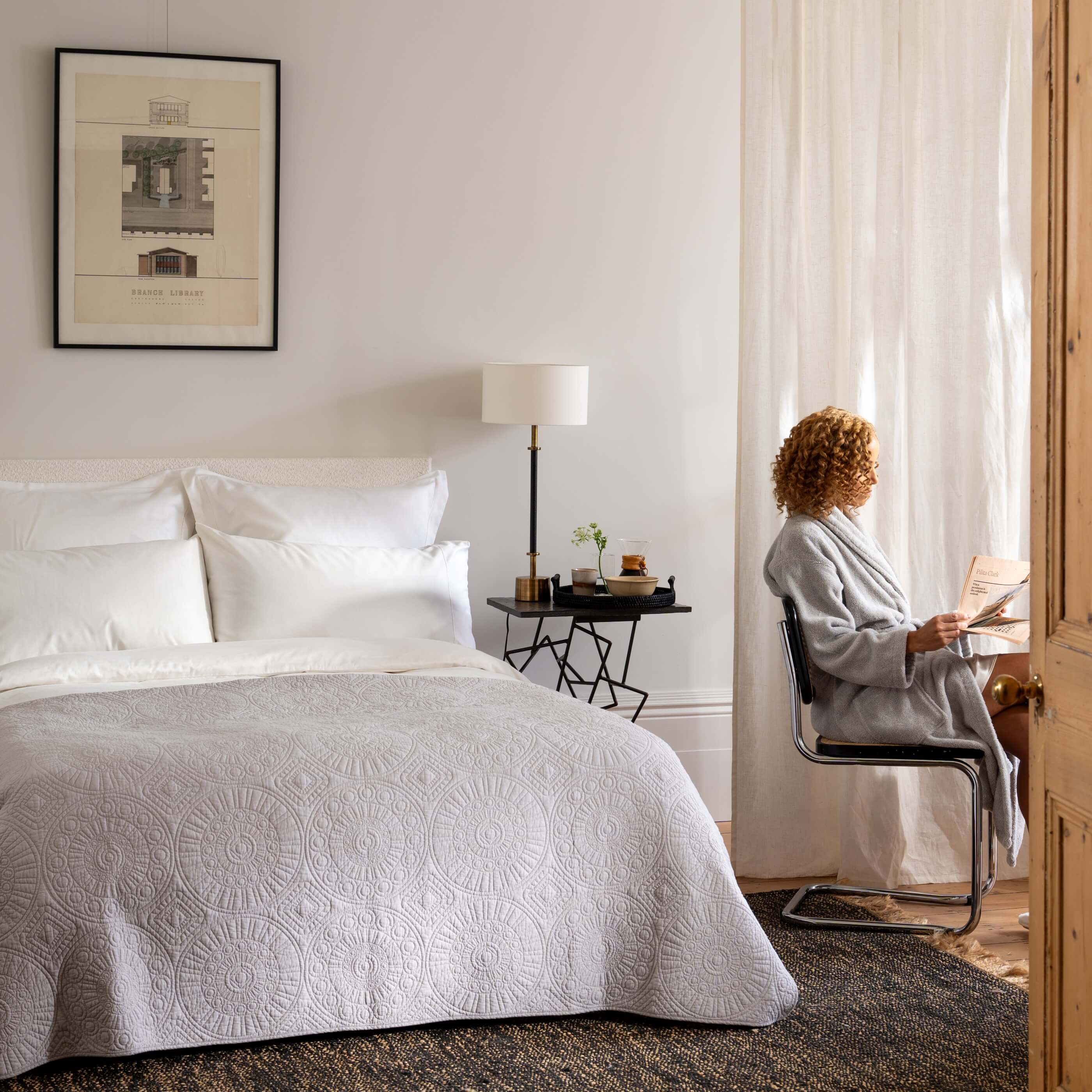 White 400 Thread Count Egyptian Cotton Pillowcases - Image 6