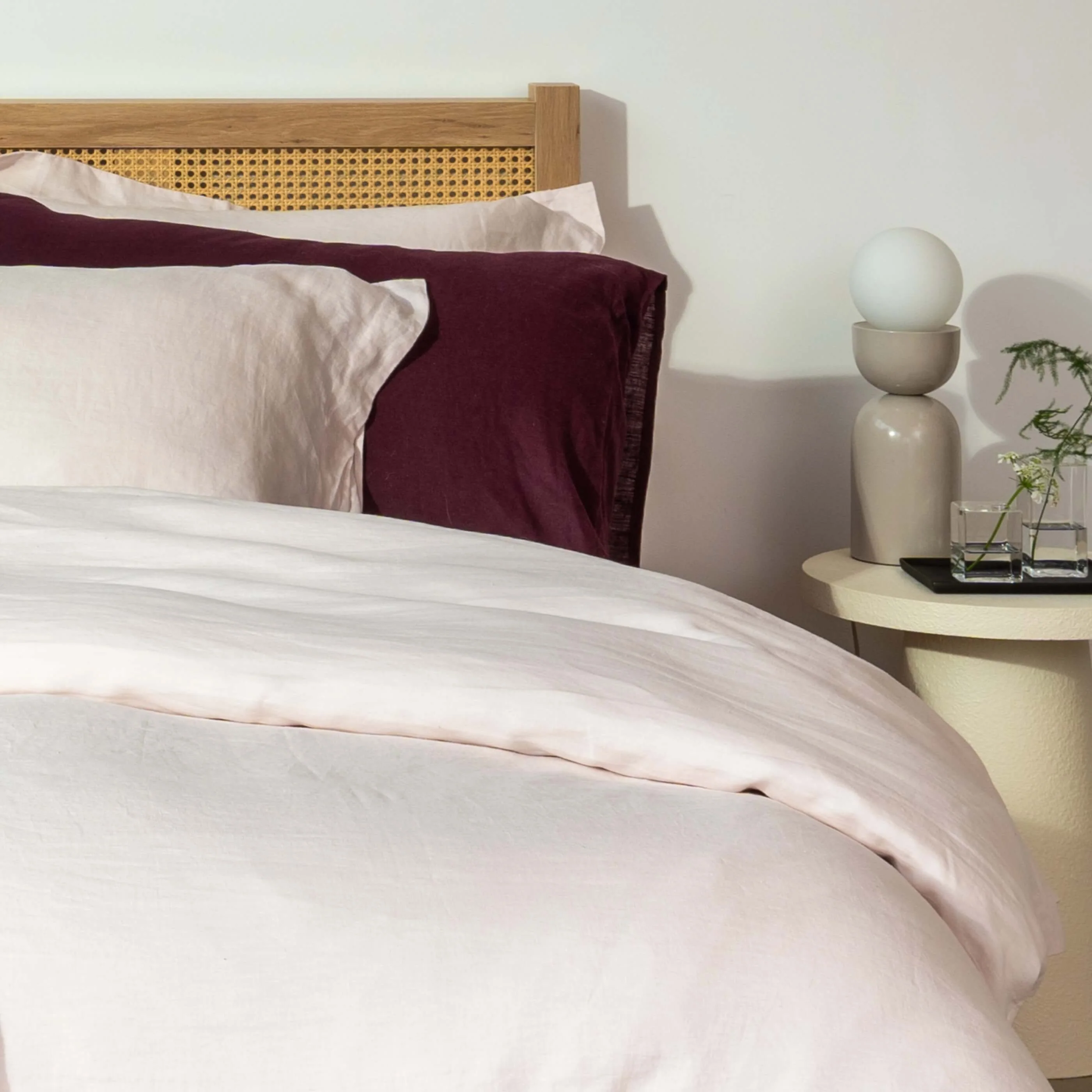 Blush Pink French Linen Bed Sets - Image 6