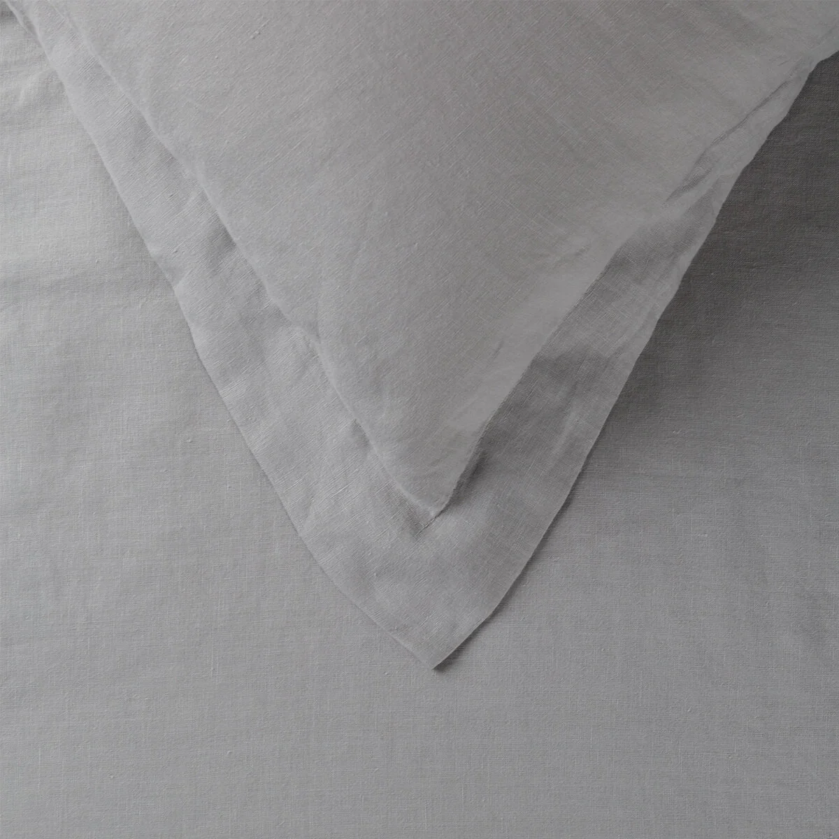 Light Grey French Linen Pillowcases - Image 3