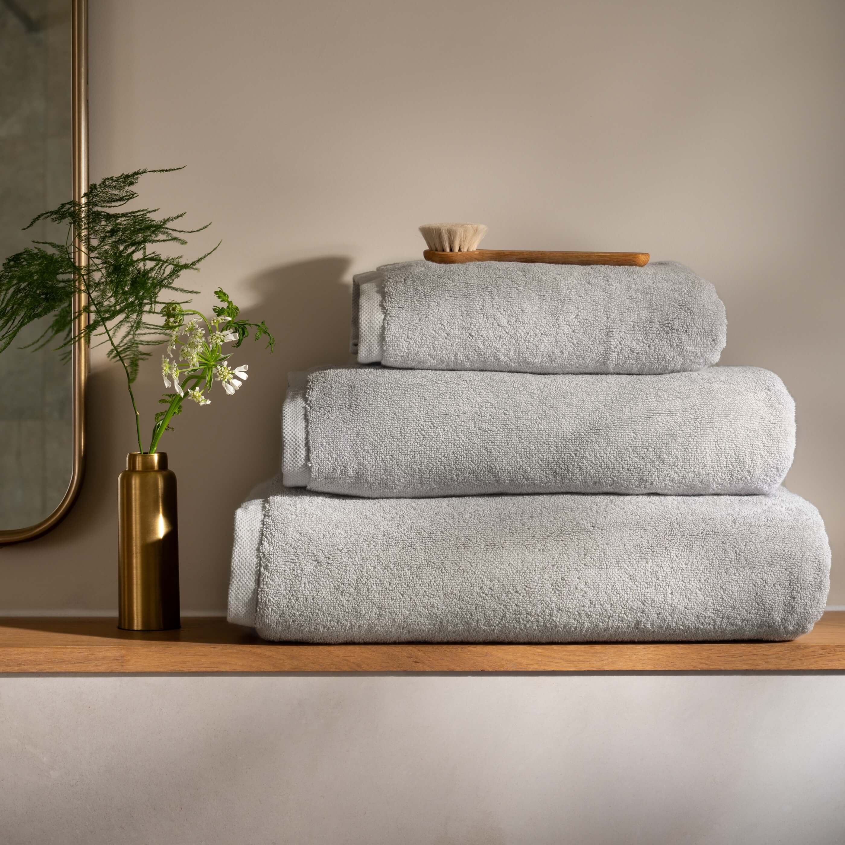 Light Grey Supima Cotton Hand Towel - Image 2