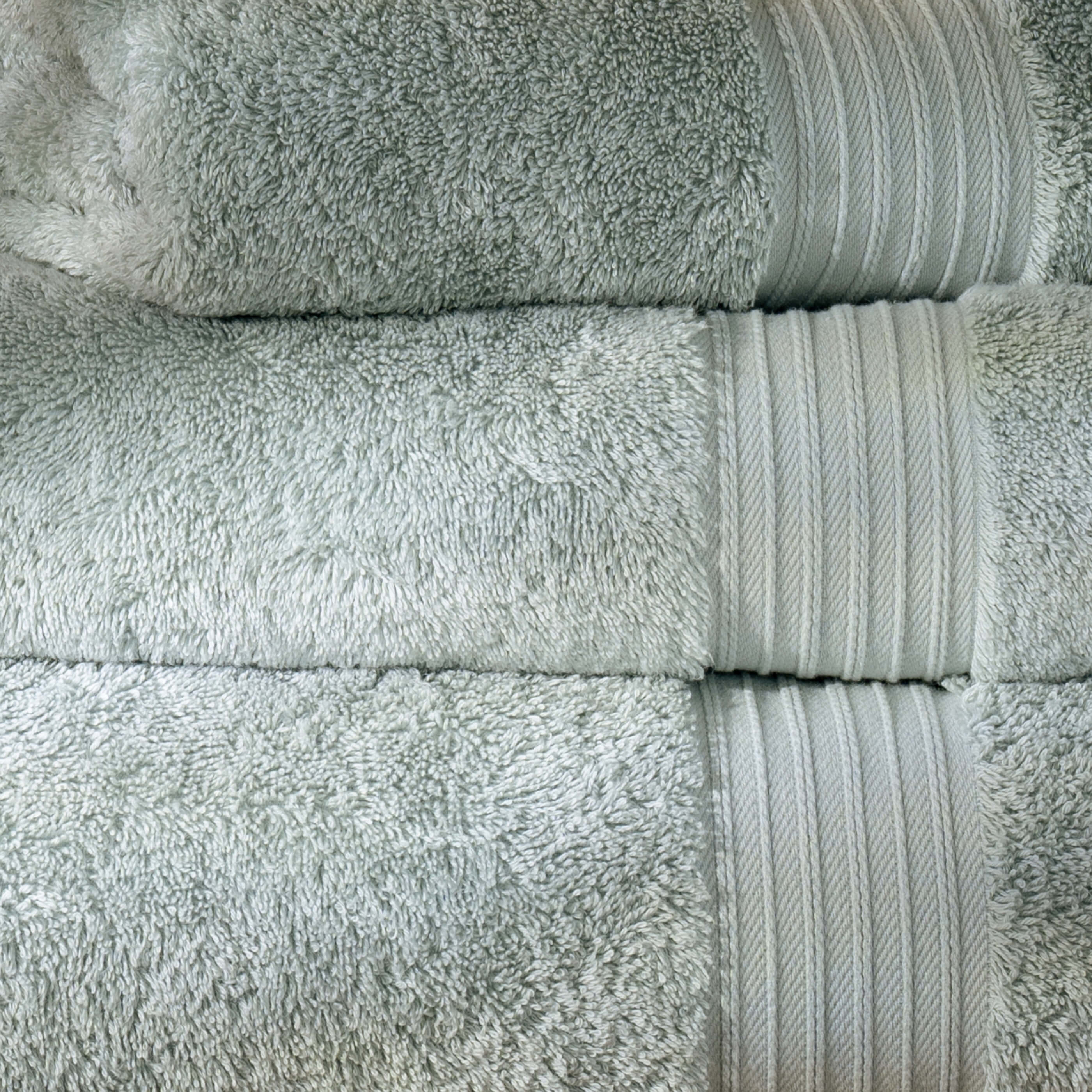 Mineral Blue Egyptian Cotton Hand Towel - Image 3