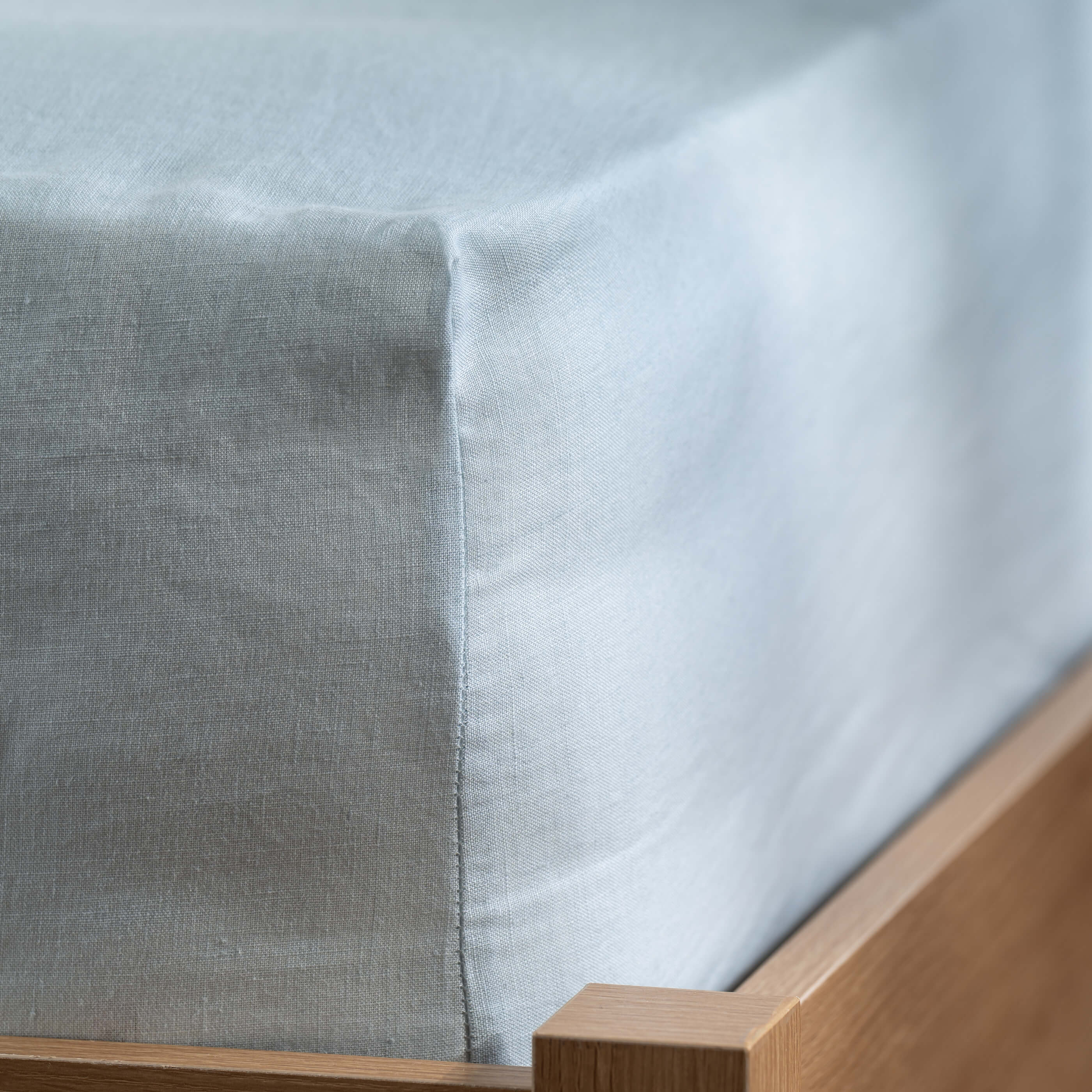 Mineral Blue French Linen Pillowcases - Image 6