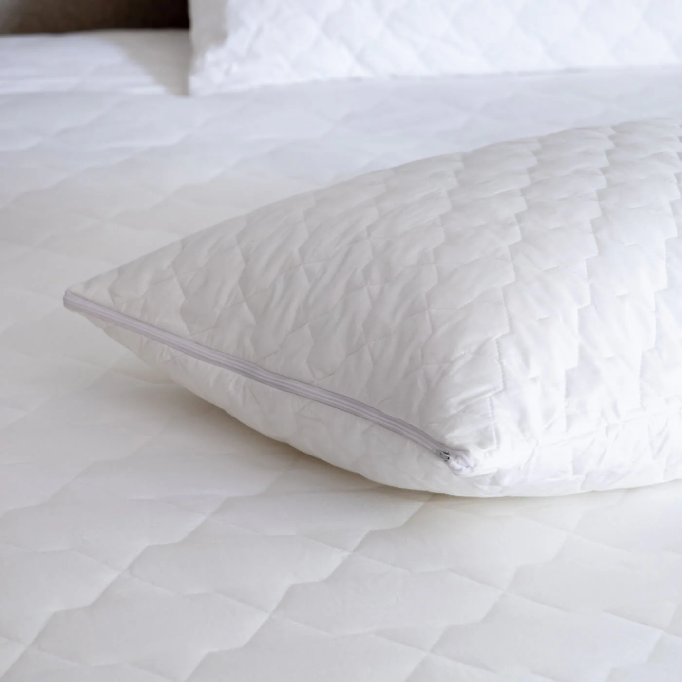 Quilted Cotton Pillow Protectors Bulk Pack - Image 3