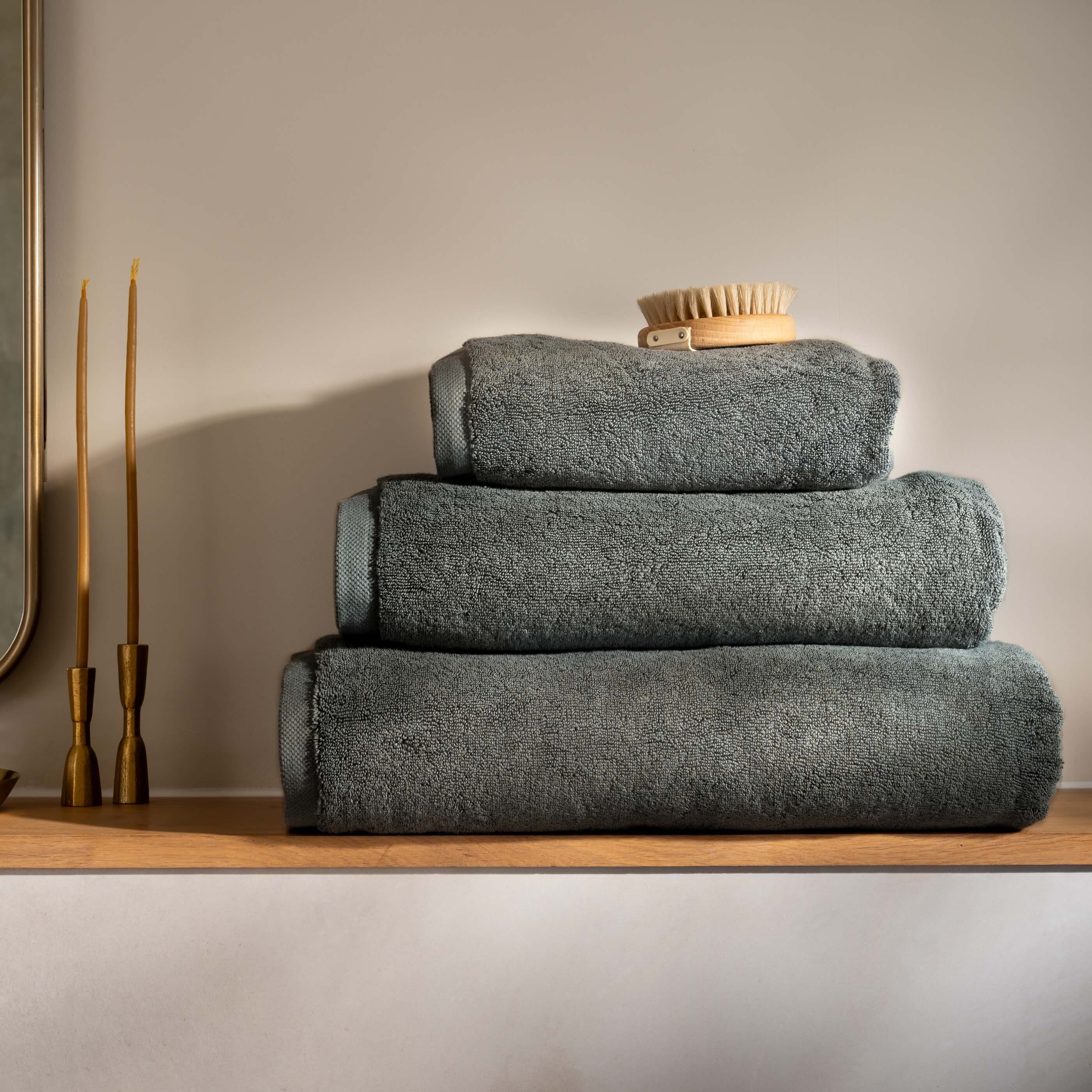 Smoke Supima Cotton Hand Towel - Image 2