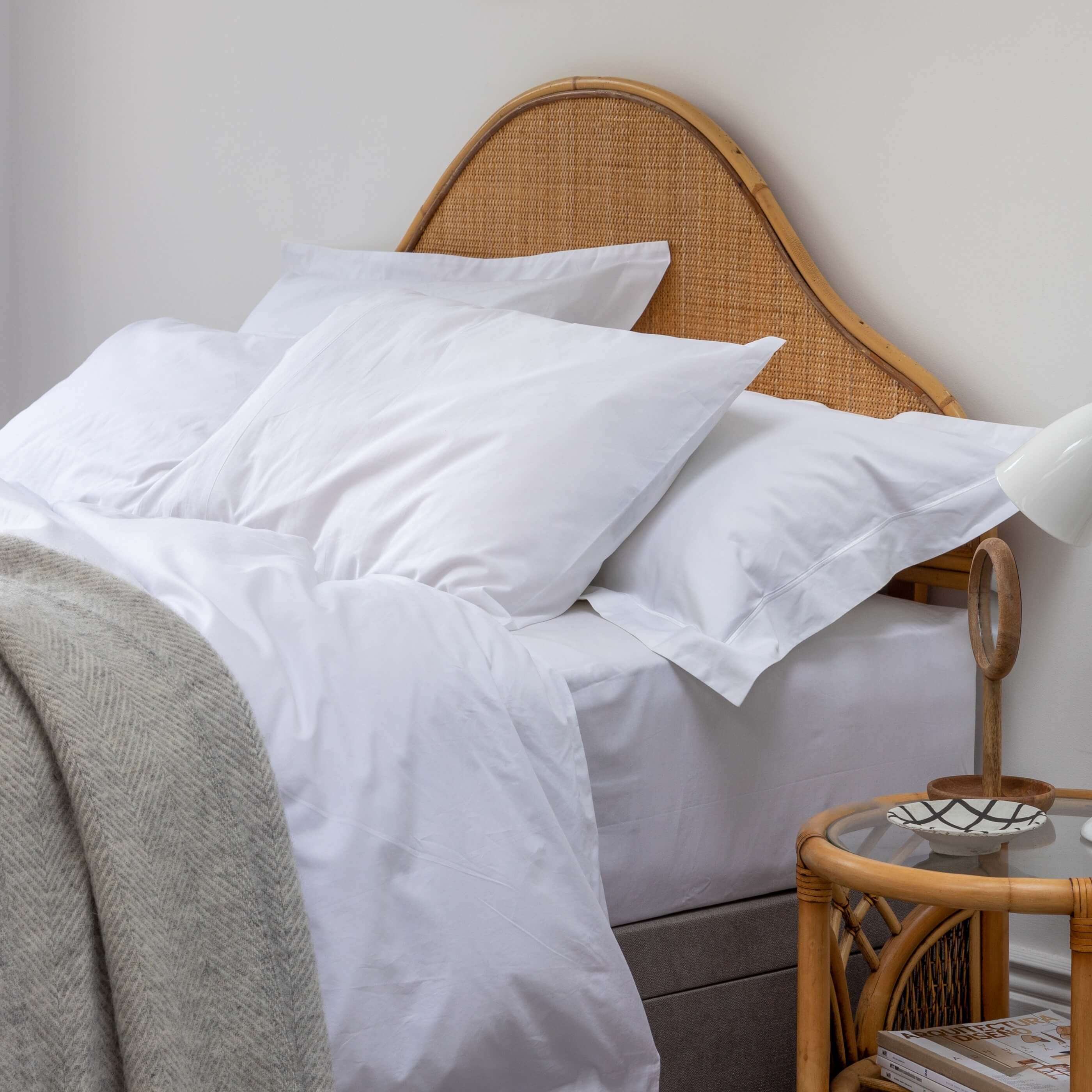 White 200 Thread Count Organic Cotton Duvet Cover - Image 6