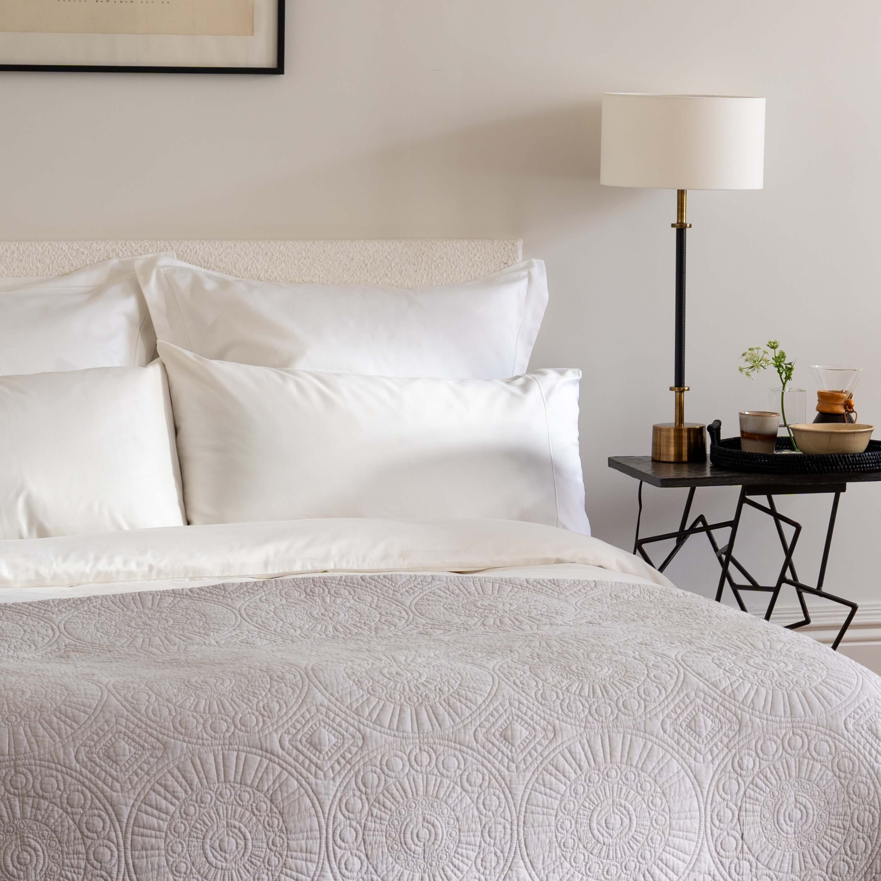 White 400 Thread Count Egyptian Cotton Fitted Sheet Multipacks - Image 2